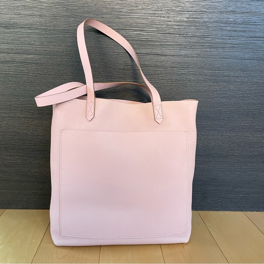 Madewell Leather Pink Tote Bag NWT